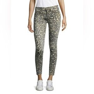 7 For All Mankind Animal Print Skinny Jeans